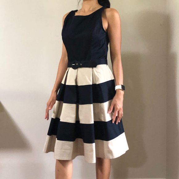 NWT. Banana Republic Cotton A-Line Dress - Picture 2 of 11